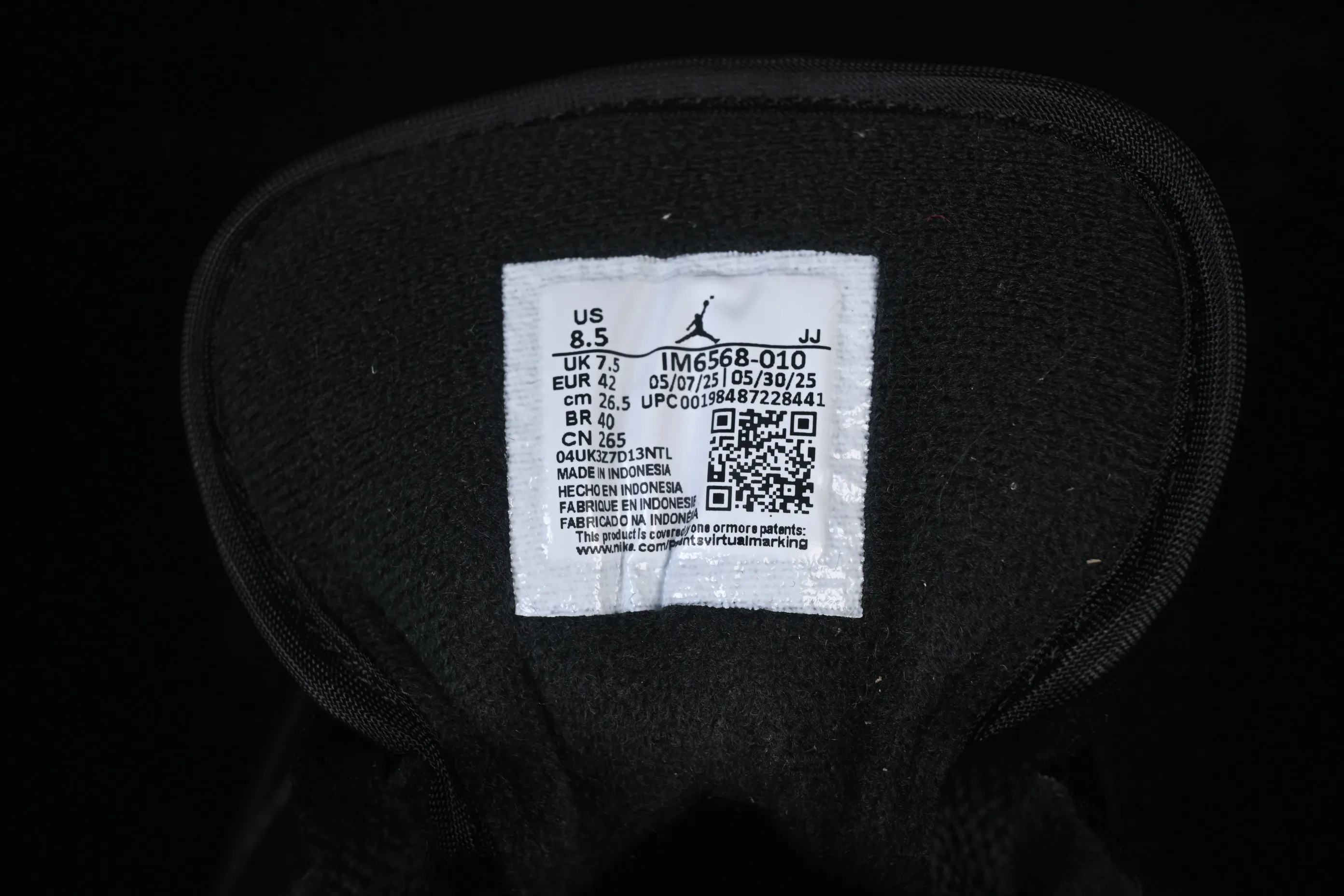 All categories Air Jordan Jordan series basketball shoes Air Jordan 1 Low G version pure original Air Jordan 1 Low "Elephant" AJ1 Joe 1 burst pattern Danger warning low-top cultural casual sneakers IM6568-010